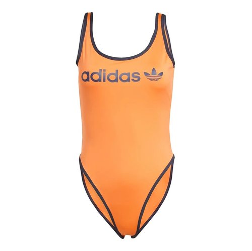 adidas Linear Logo Bodysuit - Semi Solar Orange - JC7767