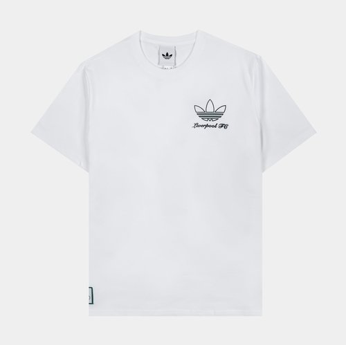 adidas Liverpool FC Terrace Icons Graphic T-Shirt - White - JZ1593