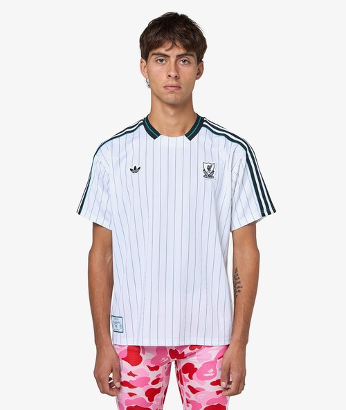 adidas Liverpool FC Terrace Icons Jersey - White/Sea Green - JW5466