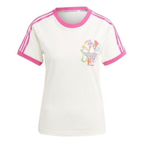 adidas Logo Pride Rm 3-Stripes T-shirt - White/Multi-Color - IU0053