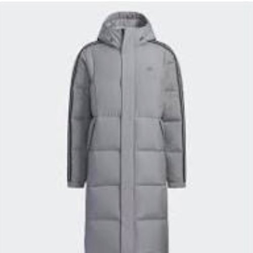 adidas Long Down Jacket Asia Sizing - Grey - IT8715