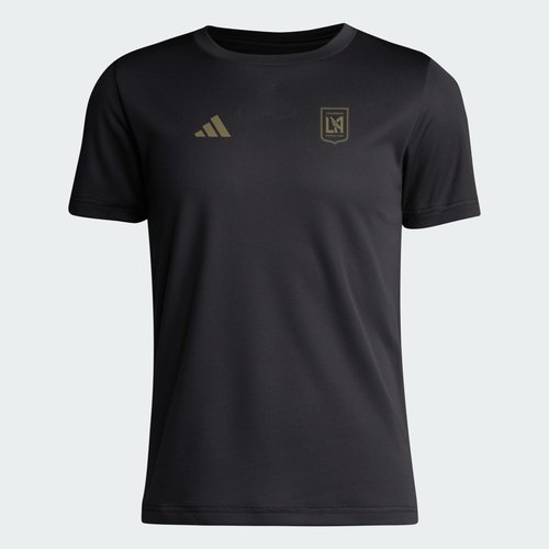 adidas Los Angeles FC Short Sleeve Pregame T-Shirt - Black/Mls-Lgf-Ldh - KX4757