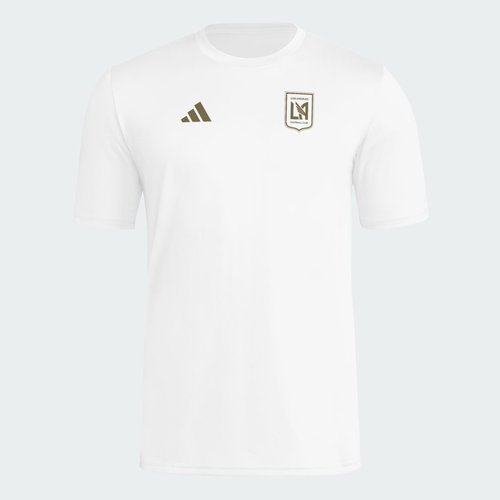 adidas Los Angeles Fc Short Sleeve Pregame T-Shirt - White/Mls-Lgf-Ldh - KX4756