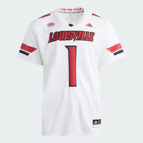 adidas Louisville Cardinals Premier Away Football Jersey - White - JM5598