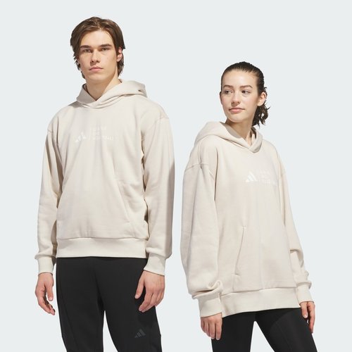 adidas Lovb Logo Graphics Hoodie - Crystal Linen/Off White - KQ7777