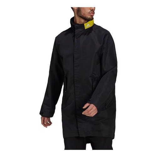 adidas M Parka Athleisure Casual Sports mid-length Stand Collar Jacket - Black - GM3844