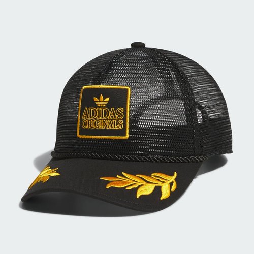 adidas Major Mesh Trucker Hat - Black/Collegiate Gold - JK5444