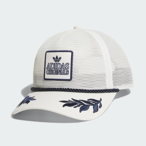 adidas Major Mesh Trucker Hat - Off White/Night Indigo - JK5445