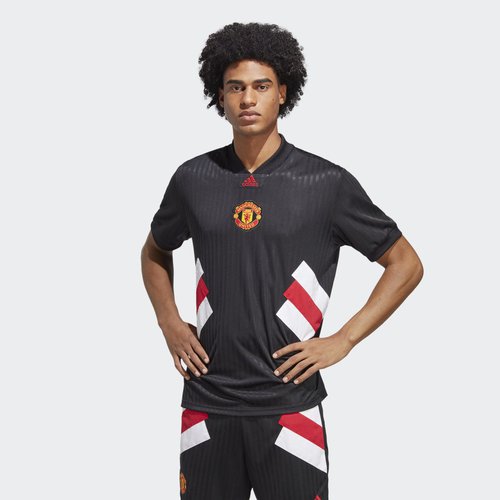 adidas Manchester United Icon Jersey - Black - HT2002