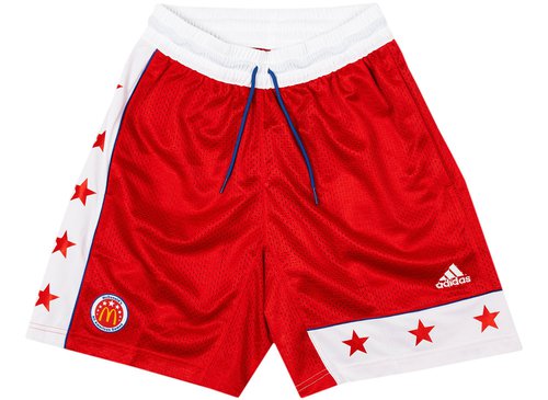 adidas McDonald's All America Game OS Shorts - Red / White / Multi - GQ4115