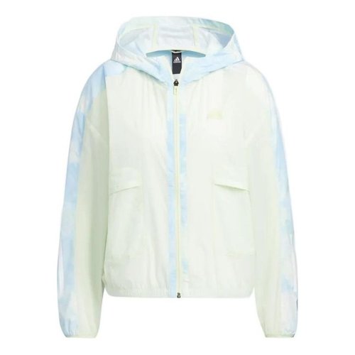 adidas Me Time Allover Print Windbreaker - White - HI6826