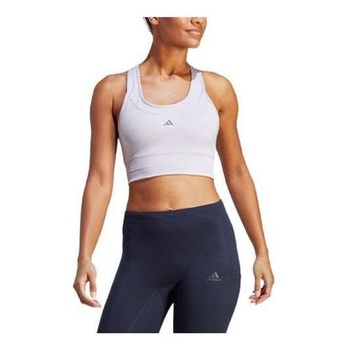 adidas Medium-Support Running Pocket Bra - White - HZ4230