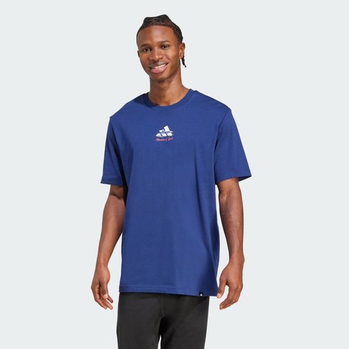 adidas Memories Of Sport Gallery Graphic Tee - Dark Blue - JM6438