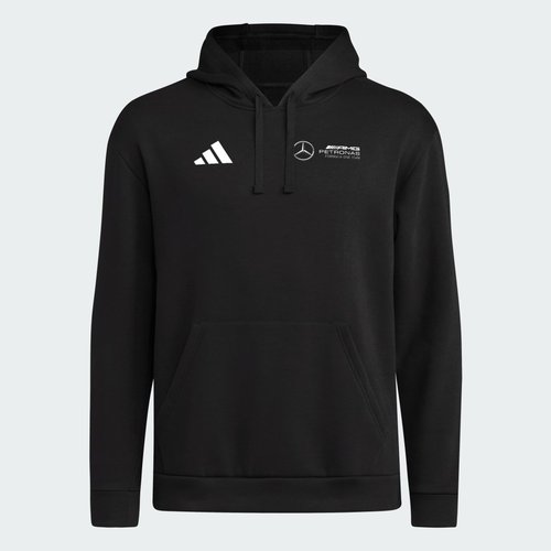 adidas Mercedes-AMG Petronas F1 Team FLEECE HOODED SWEATSHIRT - Black - HY7903