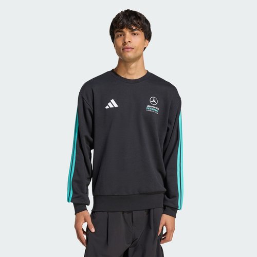 adidas Mercedes Amg Petronas Formula 1 Team Dna Sweat Top - Black/Semi Mint Rush - KE8166