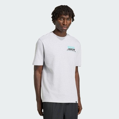 adidas Mercedes Amg Petronas Formula 1 Team Graphic Tee 01 - Light Grey Heather - KH3258