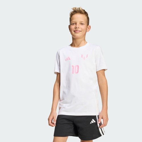 adidas Messi Name & Number Graphic T-Shirt - White - KB9485