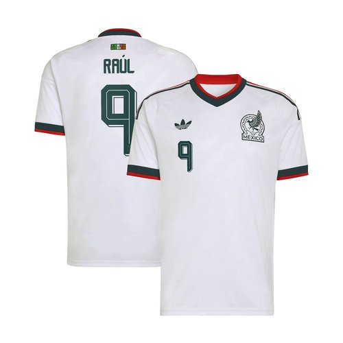 adidas Mexico 26/27 Raul #9 Replica Away Jersey - White - JY5542NR