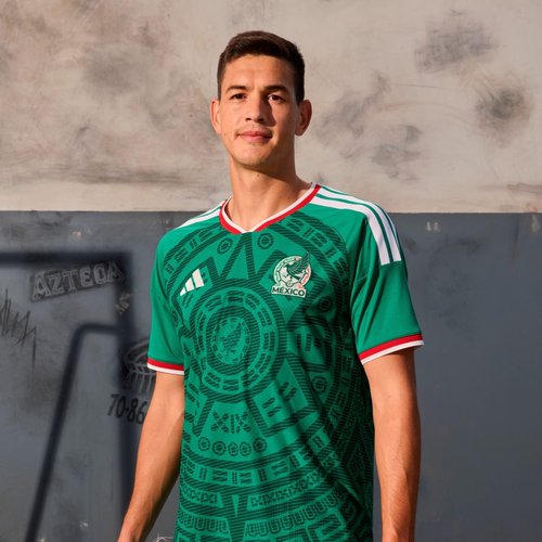 adidas Mexico 26 Home Authentic Jersey - Bold Green - JL8540