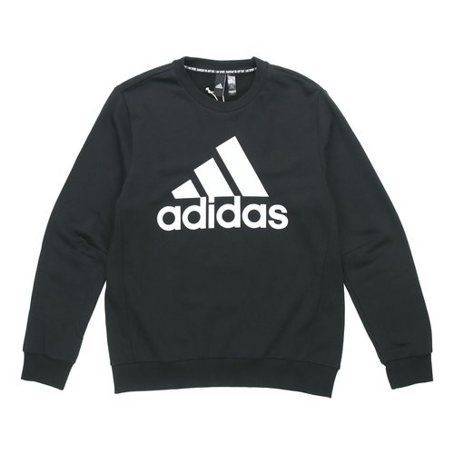 adidas MH BOS CREW FT Round Neck Pullover - Black - DT9941