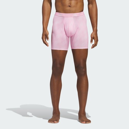 adidas Microfiber 3-Pack Boxer Briefs - Clear Pink/Black/Onix - JK5366