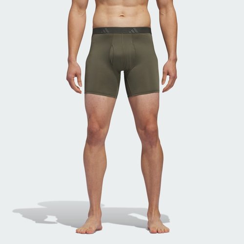 adidas Microfiber Boxer Briefs 3-Pack - Strong Olive/Black/Onix - IU9226