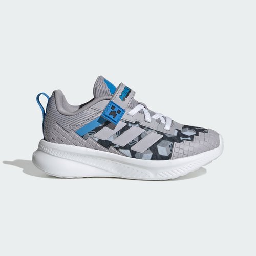 adidas Minecraft Fortarun 4.0 Children - Glory Grey/Glory Grey/Lucid Ray Blue - JR1945