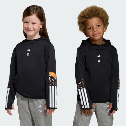 adidas Minecraft Training 3 Stripes Hoodie - Black - KD0989