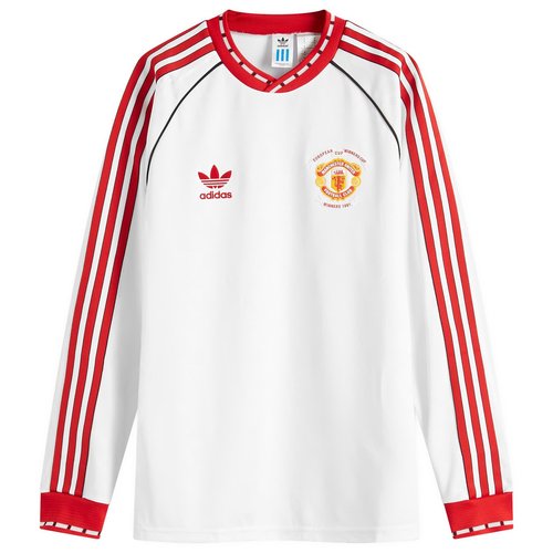adidas 91 Away Long Sleeve Jersey - White - JF0375
