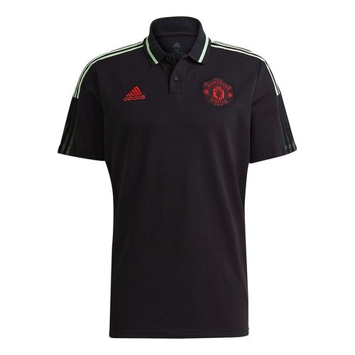 adidas Mufc Polo Manchester United Football Polo Shirt 'Black
