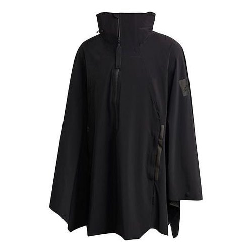 adidas Myshelter Cape Outdoor Sports Zipper Cardigan hooded Jacket - Black - FI0600