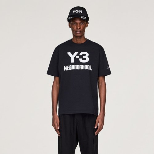 adidas Y-3 Nbhd Logo Tee - Black - JW6999