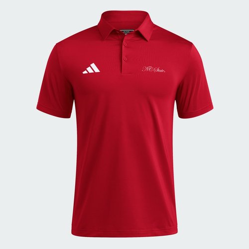 adidas NC State Wolfpack Ultimate365 Spring Polo Shirt - Team Power Red/White - JV7046