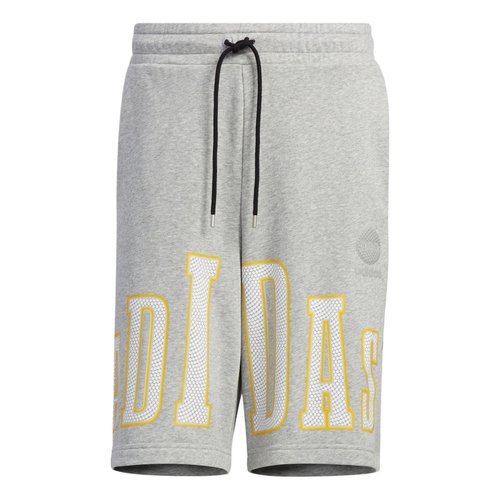 adidas neo Alphabet Large Logo Printing Sports Shorts Medium Hemp Grey