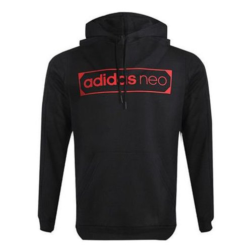 adidas neo Logo Printing Sports Fleece Lined Black - GP4851