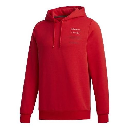 adidas neo M Cs Hoody 2 Sports Pullover - Red - GG3386