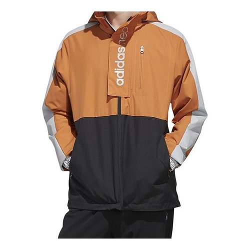adidas neo M Cs wb 2 Detachable Splicing Sports Jacket Brown - Brownbrown - FM0728