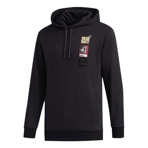 adidas neo Printing Sports Pullover - Black - GD2172