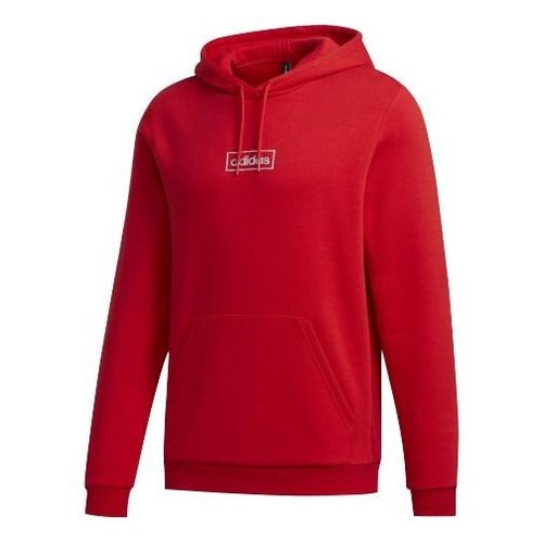 adidas neo Series Small Logo Suede Pullover - Red - GD9882