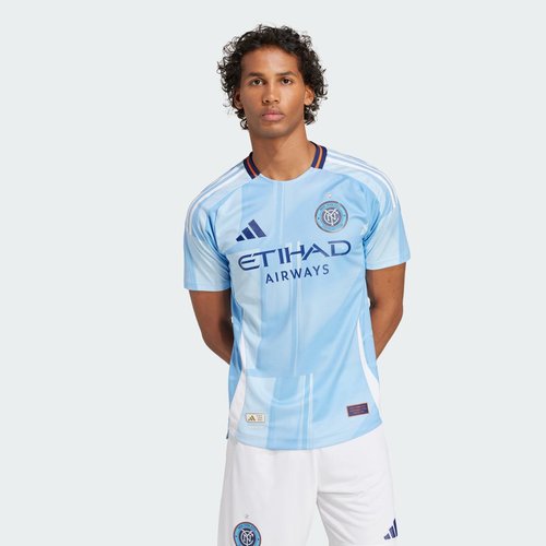 adidas New York City FC 25/26 Home Authentic Jersey - Bahia Light Blue - IV9927