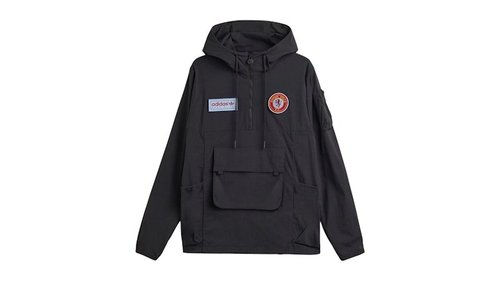 adidas Newcastle SPZL F.C. Smock Jacket - Black