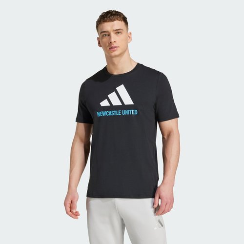 adidas Newcastle United FC Seasonal Graphic Tee - Black - JM9496