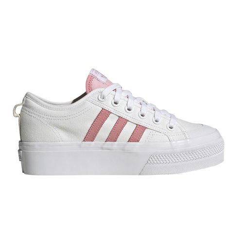 adidas Nizza Platform | White | Size 6 - Cloud White/Super Pop/Core Black - FZ6188