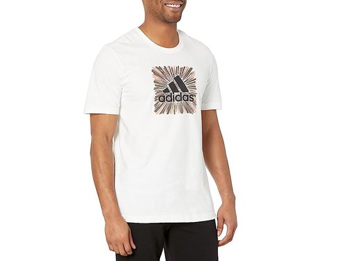 adidas Sport Optimist Sun Logo Sportswear Graphic Tee 'White
