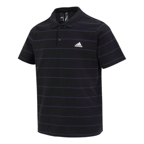 adidas Original F-stripe Short Sleeve Polo Shirt - Black - IA8163