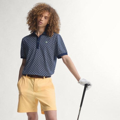adidas Originals All Over Trefoil Polo - Night Indigo/Chalk White - KE6139