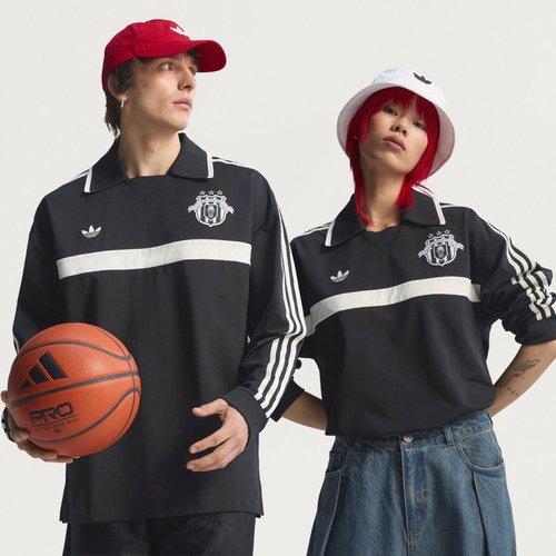 adidas Originals Basketball Courtside Polo Shirt - Black - JZ6967