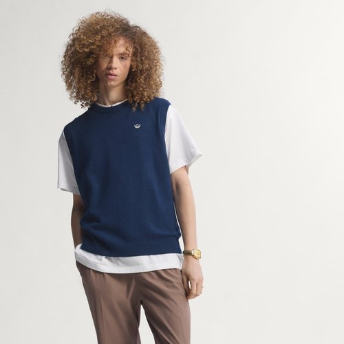 adidas Originals Cashmere Blend Vest - Night Indigo - KB8582