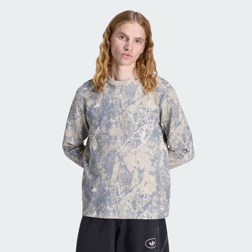 adidas Originals Waffle Workwear Long Sleeve Shirt - Putty Grey/Grey Three/Wonder Beige - KG6434