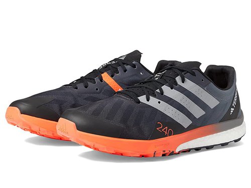 adidas Terrex Speed Ultra Trail | Size 7 - Core Black/Matte Silver/Solar Red - HR1119